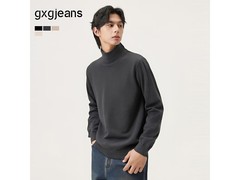 gxgjeans男装高领毛衣135元抢