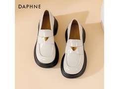 达芙妮厚底乐福鞋女2025新款