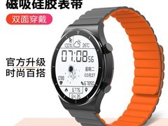 小米Watch S1灰橙长款硅胶磁吸替换表链到手29.5元