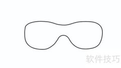 魔力太阳镜简笔画教程