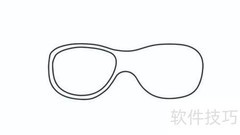 魔力太阳镜简笔画教程