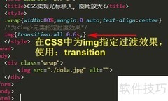 CSS实现图片悬停放大效果