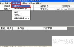 Aisino U3年度账建立指南