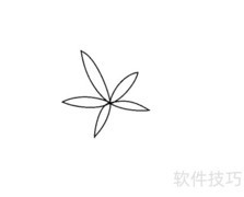 五角叶子绘画步骤详解