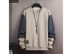 真维斯男士免烫拼接卫衣低至39元