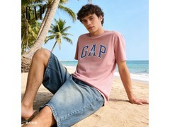 Gap纯棉字母印花短袖T恤低至67元