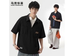 马克华菲男士冲孔POLO衫94.9元