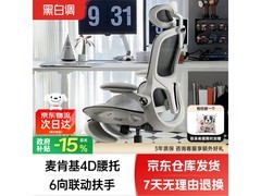 黑白调P2Pro霜白人体工学椅579元