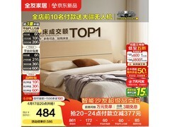 全友1.5米现代简约双人床低至484元