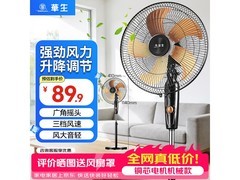 华生14寸黑色风扇，京东到手仅79.9元