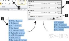 Word排序操作技巧