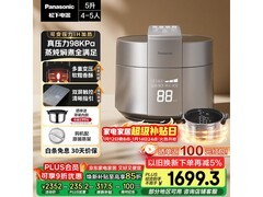 松下5L电压力锅银色款钜惠