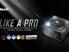 华擎PRO全模组电源海外发布：750W-1000W三档，双金牌认证，十年质保