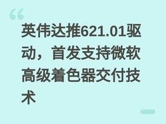 英伟达推621.01驱动，首发支持微软高级着色器交付技术