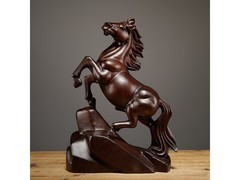 OLOEY黑檀木雕马摆件京东特惠13.6元