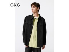 GXG男士黑衬衫185/XXL特惠