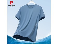 皮尔·卡丹雾蓝短袖T恤29.9元