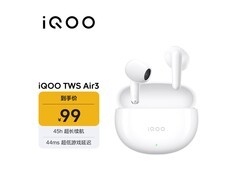 iQOO TWS Air3奔霆白耳机85.69元