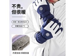 加厚防风滑雪骑行手套