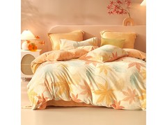 百丽丝牛奶绒四件套秋冬速暖5折仅179元