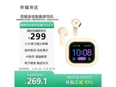 荣耀GEG通话降噪蓝牙耳机到手65.5元