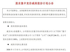 掌阅科技股东量子跃动拟减持不超1%股份
