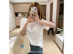 有只绵冰感女士白T恤，到手仅19.9元