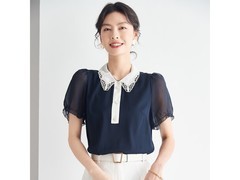 帕罗夏季真丝女短袖T恤5折仅210元