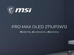微星发布PRO MAX OLED 271UPJW12：全球首款27英寸4K IJP OLED显示器