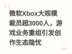 微软Xbox大规模裁员超3000人，游戏业务重组引发创作生态隐忧
