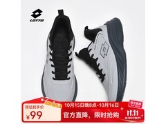 lotto乐途2025秋冬黑休闲鞋低至99元