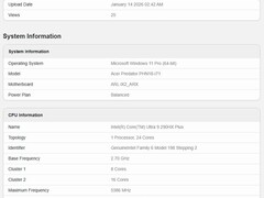 酷睿Ultra 9 290HX Plus现身：移动处理器性能逼近桌面旗舰