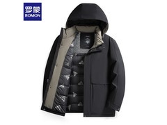 罗蒙男款白鸭绒羽绒服200元抢