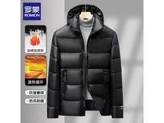 罗蒙亮面连帽棉服新年特惠仅88.9元！
