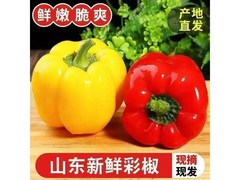 山东彩椒红加黄2斤带箱仅10.99元，减脂代餐优选