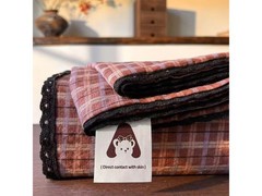 朴顿庄园红格双层纱蕾丝床单低至22.9元