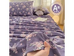 朴顿庄园紫色花语床单，到手仅19.9元