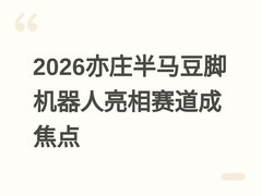 2026亦庄半马豆脚机器人亮相赛道成焦点