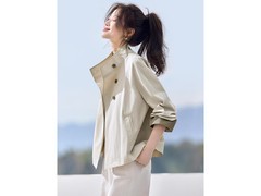 沫晗依美女士风衣立减折上折低至179元