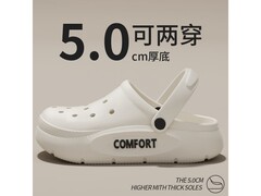 双萌情侣踩屎感洞洞鞋