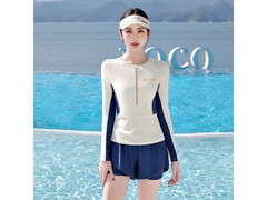 佑游泳衣女分体长袖67元