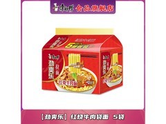康师傅劲爽乐拉面5包家庭装，到手价仅12.9元！