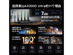 腾达泰山AX3000 WiFi6路由器115元