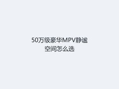 50万级豪华MPV静谧空间怎么选