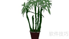 翠竹简笔画：家中清新之景