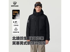 诺诗兰极寒羽绒服799元抢