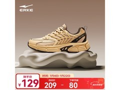 鸿星尔克男士复古跑鞋京东低至99元