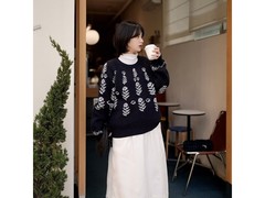 茵曼花卉提花针织衫京东热卖低至199元