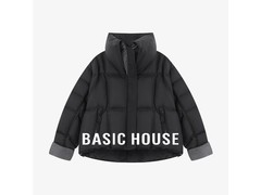 百家好90绒立领连帽短款羽绒服低至413