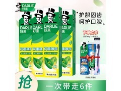 好来原黑人双重薄荷牙膏家庭装仅21.9元